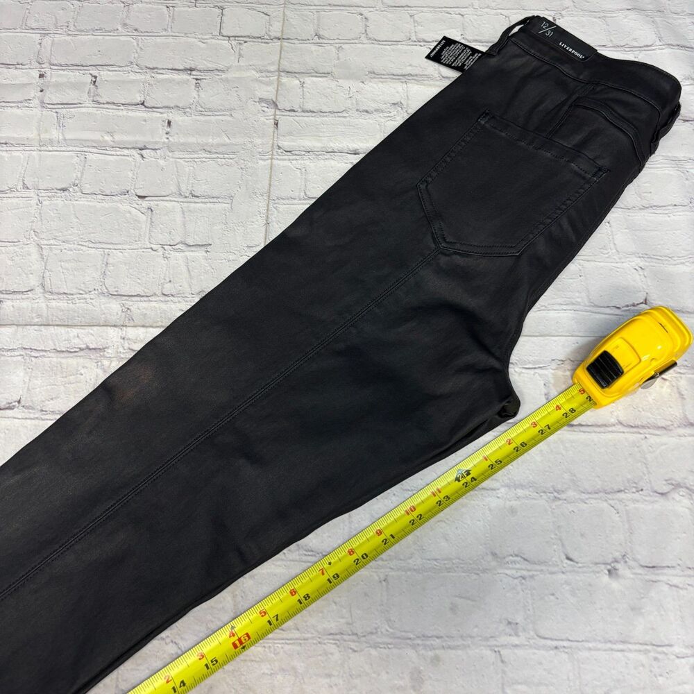 NWT Liverpool LA Women The High Rise Ankle Jeans Size 12/31 Black Denim D108 -8 - Picture 7 of 16